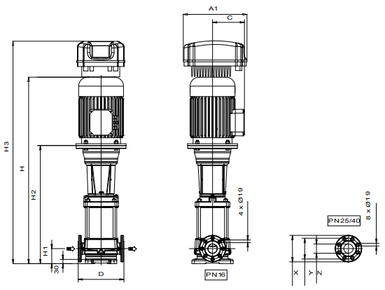 NKVE 95/2 T MCE 150/P