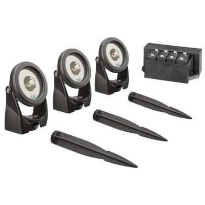  Kit 3 projecteurs LED Lunaqua Power - Avec transformateur