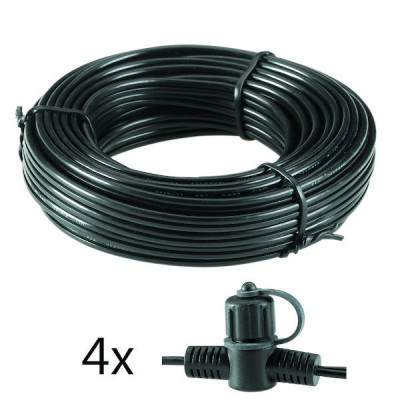  Câble pré-équipé MF - 10 m - 4 prises - 120 W