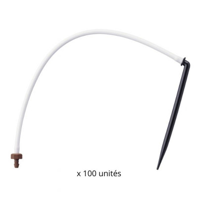  Goutteur PCJ CNL - 2 L/h - 60 cm - PE 3 x 5 mm - Piquet coudé - LOT DE 100