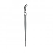 Piquet coudé - Noir - SNAPEG - 15 cm