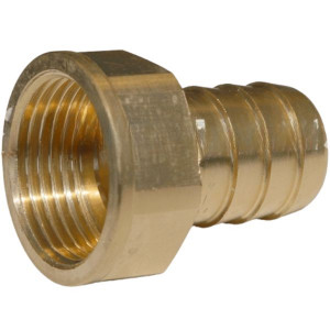 Raccord laiton cannelé série lourde taraudé - Ø25 - 1" - Raccord laiton - Générique