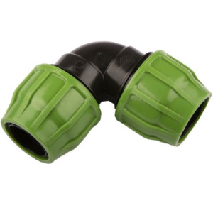 Coude pour FLAT PVC - 75 mm - Raccord laiton - Générique