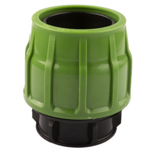 Raccord compression pour FLAT PVC - Bouchon - 100 mm - Raccord laiton - Générique