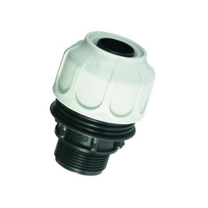 Raccord fileté compression droit FASTPOOL - D40 - 1"1/2 - Raccord PE compression - Générique