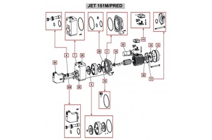 Pièces détachée JET 151 MONO-PRED