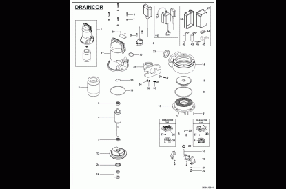 Pièces détachée Draincor 200 T
