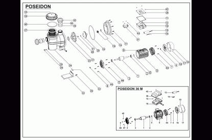 Pièces détachée Poseidon 15 Mono