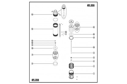 Pièces détachée Saturn PACK 4 FL 350 - 10 Mono