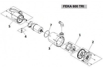 Pièces détachée Feka 600 - Triphase