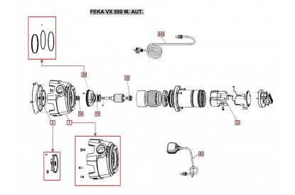 Pièces détachée Feka VX 550 M AUT