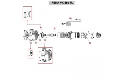 Pièces détachée Feka VX 550 M