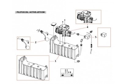 Pièces détachée Pilotus 25 L ACTIVE-JETCOM