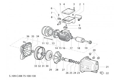 Pièces détachée CAM 130 - Monophasée