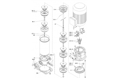 Pièces détachée EVMS1-2 - Triphasé