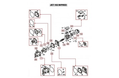 Pièces détachée Jet 102 M PRED