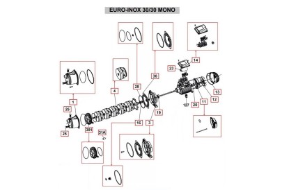 Pièces détachée Euro-inox 30/30 M