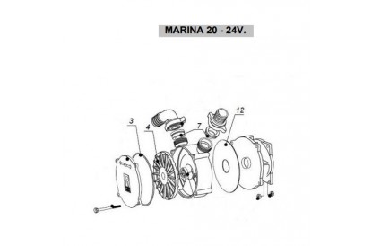 Pièces détachée Marina 20 - 24 V