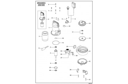 Pièces détachée Drainex 200 T