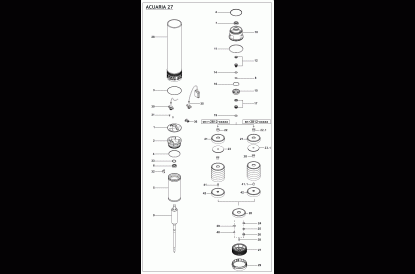 Pièces détachée Acuaria 27 4 T