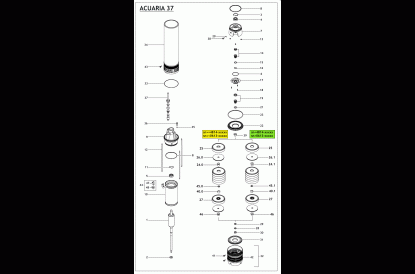 Pièces détachée Acuaria 37 6 T