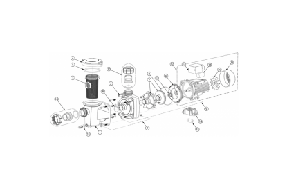 Pièces détachée Freeflo - 0,5 CV - 9 m3/h - Monophasée