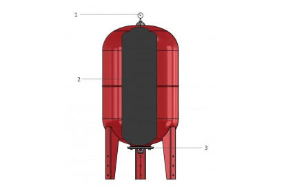 Pièces détachée Réservoir Zilmet 50L Vertical - RECONDITIONNÉ - Bon état