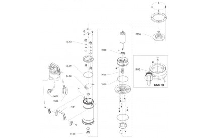 Pièces détachée GQSM 50-8 - Monophasé - RECONDITIONNÉ - Bon état
