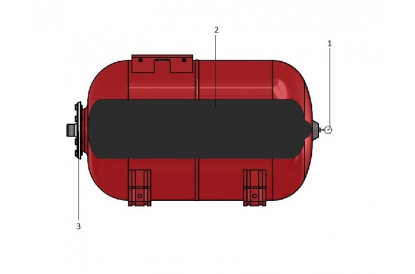 Pièces détachée Réservoir Zilmet 24L Horizontal - RECONDITIONNÉ - Bon état