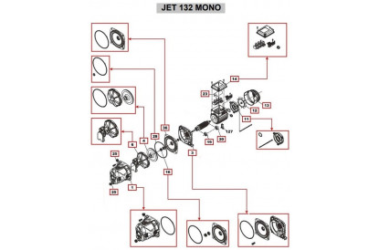 Pièces détachée Jet 132 M - RECONDITIONNÉ - Bon état