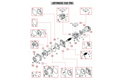 Pièces détachée Jetinox 132 T - RECONDITIONNÉ - Bon état